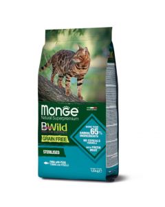 DE Monge BWild Grain Free Sterilised, Thunfisch - 1.5kg | Katzen-Trockenfutter