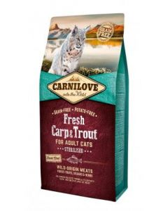 Carnilove Feline Fresh Karpfen + Forelle Sterillisé | Katzen-Trockenfutter