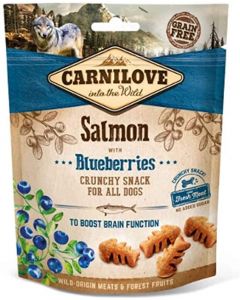 Carnilove Canine - Crunchy Snack - Lachs + Blaubeeren - 6 x 200 g | Für Hunde