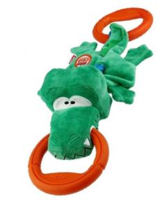 JS Spielzeug "Iron Grip" Krokodil, grün | Für Hunde