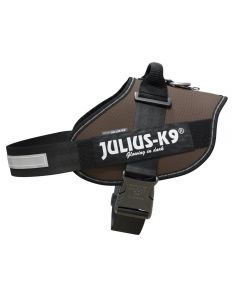Julius-K9 IDC-Powergeschirr mit Logofeld - Schokoladenbraun | Für Hunde
