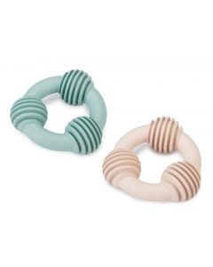 JS Beeztees Gummi Dental Ring - 8cm | Spielzeug für Welpen