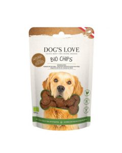 DE ‌Dog‘s Love 100% Bio Geflügel Chips, 150g | Snack für Hunde