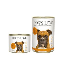 DE Dog‘s Love Classic Adult Truthahn, Apfel, Zucchini + Walnussöl | Hunde-Nassfutter