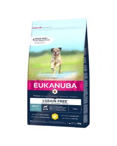 Eukanuba Grain Free Adult Small/Medium, Huhn 