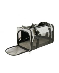 swisspet Transporttasche Falun schwarz/grau - ‌43.5x28x28cm | Für Hunde und Katzen