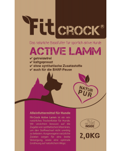 cdVet Fit-Crock Active Lamm MINI | Getreidefreies Hundefutter