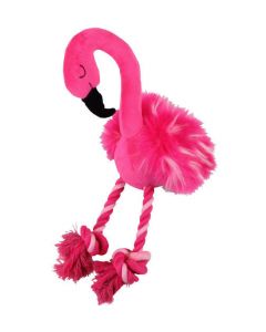 Pawise Flamingo mit Seilbeinen, pink | Für Hunde