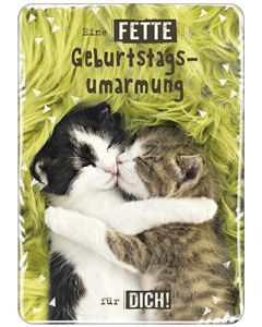 HR Postkarte hoch Geburtstag "Umarmung" 10.4 x 14.8 cm