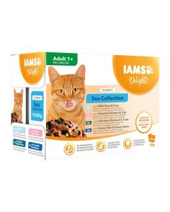 IAMS Delights Adult in Sauce Sea mix - 12x85g 