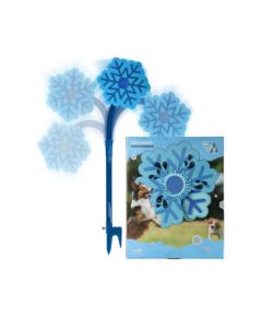 HO "Ice Flower", Wassersprüher, blau - 52x28 cm | Für Hunde