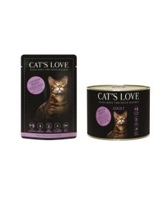 DE Cat's Love Adult, Lachs + Huhn | Katzen-Nassfutter