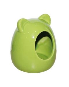 Pawise "Sweety House" Keramikhaus für Kleintiere grün, 9x11cm