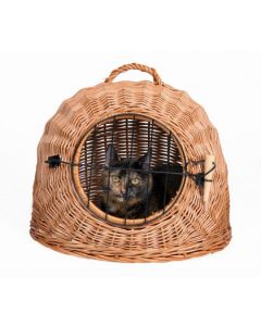 Korbhöhle mit Gitter für Katzen, Weide 