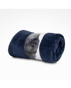 Lex&Max Fleece-Haustierdecke 130x180cm - indigoblau