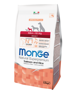 DE Monge Speciality Line Adult MINI Monoprotein - Lachs | Trockenfutter  