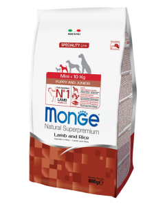 DE Monge Speciality Line Puppy+Junior MINI Monoprotein - Lamm | Trockenfutter  