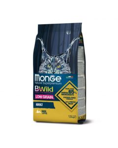 DE Monge BWild Low Grain Adult, Feldhase - 1.5kg | Katzen-Trockenfutter