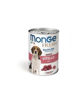 DE Monge Dog FRESH Pâté in Dose Adult - Kalb, 24x400g | Hunde-Nassfutter