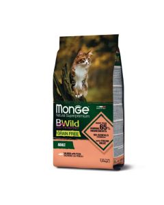 DE Monge BWild Grain Free Adult, Lachs - 1.5kg | Katzen-Trockenfutter