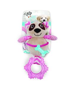 afp "Little Buddy"  Panda mit Ring, pink - 25cm