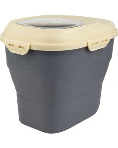 Pawise Futterbehälter (50L max.) faltbar, grau-beige