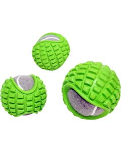 Pawise "Super Grip" Tennisball, grün-grau, 1 Stk. | 7.5cm