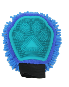 Pawise Mikrofaser Pflege-Handschuh "Zottel", dunkelblau - 26 x 21 x 5 cm
