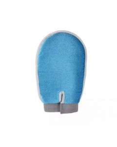 Pawise 2-in-1 Fellpflege-Handschuh,  grau-blau - 26x14 cm