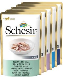 DE Schesir Thunfisch Variationen in Sauce - 20x85g | Ergänzungsnassfutter