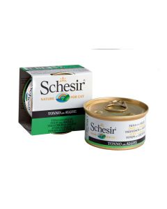 Schesir Ergänzungsnassfutter in Jelly Thon mit Algen in Dose - 14x85g