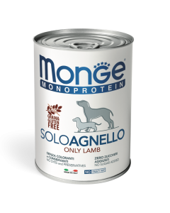 DE Monge Speciality Line Monoprotein Paté, Dose - Lamm, 24 x 400g | Hundefutter