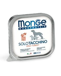 DE Monge Speciality Line Monoprotein Paté - Truthahn, 24 x 150g | Hundefutter