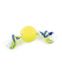 swisspet Foam-Play Ball mit Seil, gelb