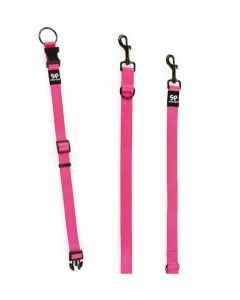 TrendLine ONE Halsband und Führleine, pink
