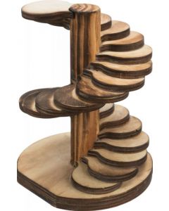 Trixie Turm, Holz/geflammt - 10x12x9 cm | Für Hamster/Mäuse