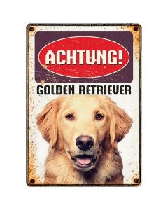 Warnschild "Achtung Golden Retriever", 21x15cm