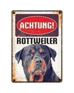 Warnschild "Achtung Rottweiler", 21x15cm