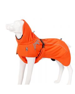 Hundewintermantel "Ice" orange 