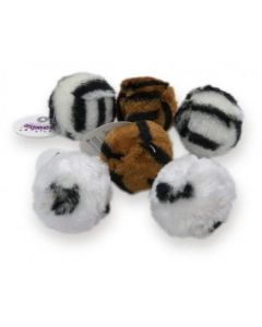 Pawise "Woobies" Plüsch-Ball für Katzen, Tieroptik, assortiert - 1 Stk.
