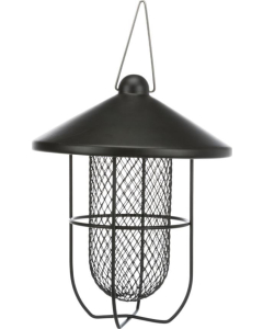 CZ Trixie Erdnuss-Futterspender, schwarz, Metall - 700ml/19x24cm | Für Vögel