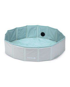 JS Beeztees Ballenbad, grau-grün - 80x80x20cm | Für Welpen