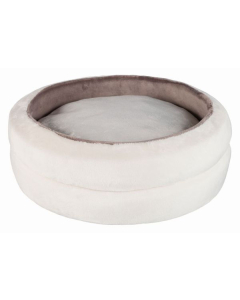 Bett Levi, creme-grau