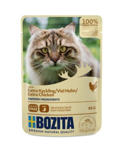 BOZITA Häppchen in Sauce mit viel Huhn - POUCH 85g