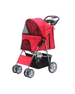 Pawise Hundewagen / Haustierbuggy, rot