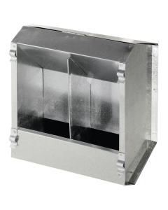 Futterautomat mit 2 Fressplätzen aus Metall, 3L