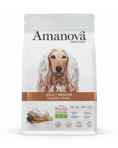 PV Amanova Dog Adult Medium  - Exquisite Chicken Low Grain - Huhn