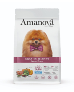 Amanova Dog Adult Mini Sensitive Salmon Deluxe Grain Free - Lachs