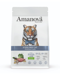 Amanova Cat Adult Sterilised - Delicious Lamb Low Grain - Lamm