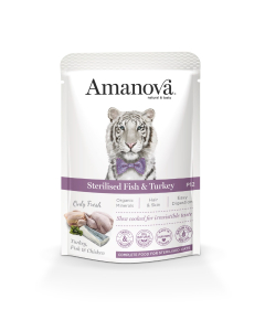 Amanova Cat Adult Sterilised - Fish & Turkey Grain Free - Surimi und Truthahn